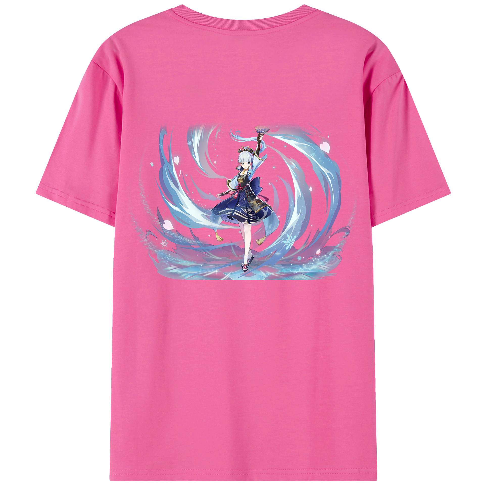 げんし神 神里綾華 神宮寺レン genshin Kamimiya Ren レディース半袖Tシャツ(バックプリント)